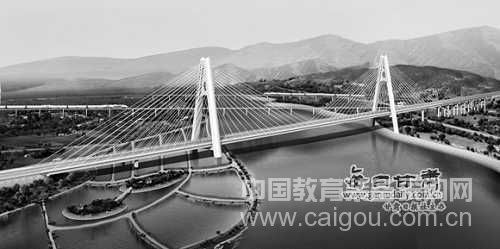 甘肃河口黄河特大桥开建