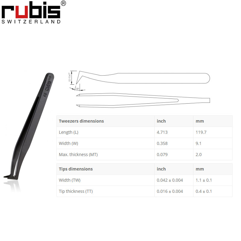 Rubis鑷子NK6