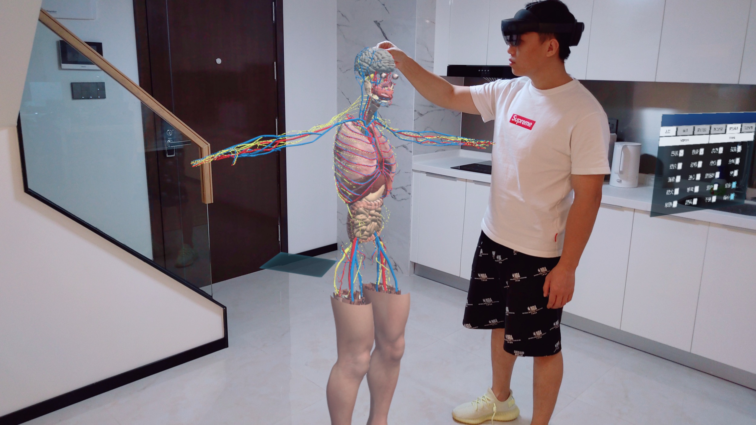 鲸升混合现实（MR）全息人体结构及模拟解剖系统