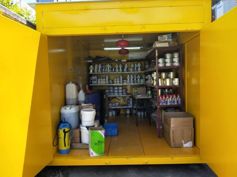 工厂供应卓泰户外危险品仓库非标定制户外危险品废弃物暂存柜