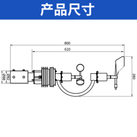 建大仁科智慧灯杆一体式气象站RS-FSXJT-N01-1厂家直销