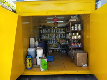工厂供应卓泰户外危险品仓库非标定制户外危险品废弃物暂存柜