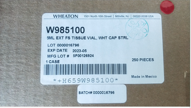 Wheaton 組織儲存瓶 W985100