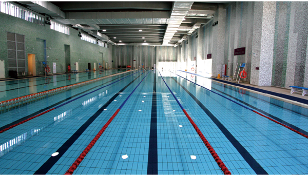 香港中文大学（深圳）体育馆运动实木地板与泳池铺装案例