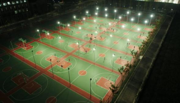 浙江嘉兴学院体育场LED体育照明系统