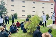 甘肃民族师范学院医疗中心开展校园环境消毒培训工作