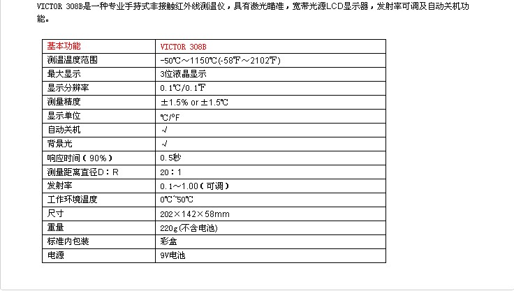 紅外線測溫儀/測溫儀